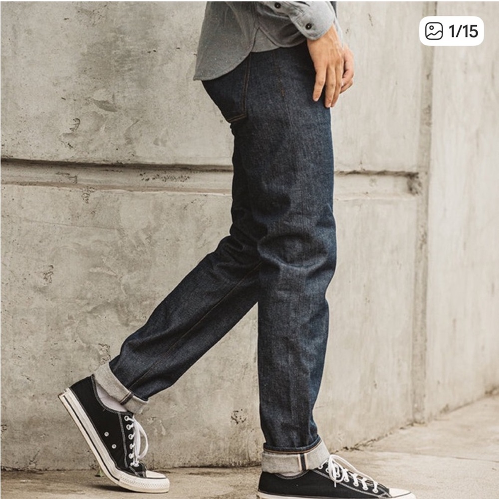 Men's Slim Fit Jeans - Dark Blue